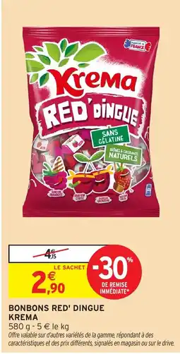 Intermarché Bonbons red' dingue krema offre