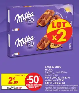 Intermarché Cake & choc offre