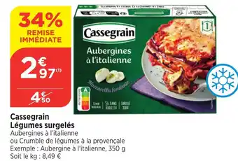 Bi1 CASSEGRAIN Légumes surgelés offre