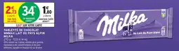 Intermarché Tablette de chocolat mmmax lait du pays alpin milka offre