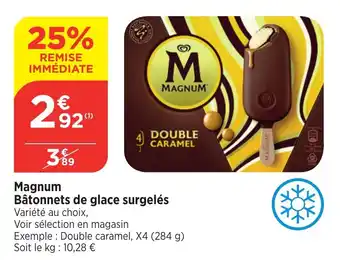 Bi1 MAGNUM Bâtonnets de glace surgelés offre