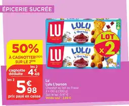 Bi1 LU Lulu L'ourson offre