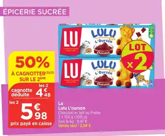 Bi1 LU Lulu L'ourson offre