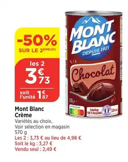 Bi1 MONT BLANC Crème offre