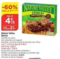 Bi1 NATURE VALLEY Barres offre