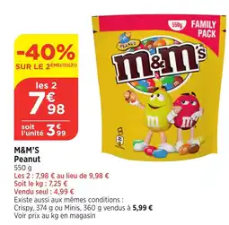 Bi1 M&M'S Peanut offre