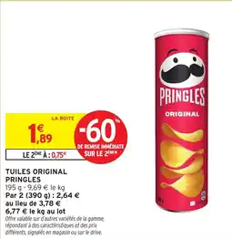 Intermarché Tuiles original pringles offre