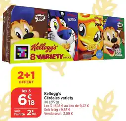 Bi1 KELLOGG'S Céréales variety offre