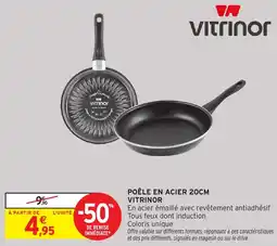 Intermarché Poêle en acier vitrinor offre