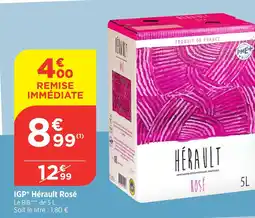 Bi1 IGP Hérault Rosé offre