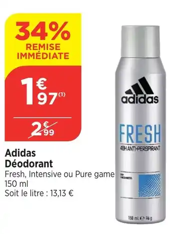 Bi1 ADIDAS Déodorant offre