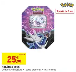 Intermarché Pokébox 2025 offre