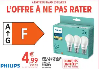 Intermarché Philips chaud blanc offre