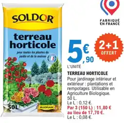 E.Leclerc SOLDOR Terreau horticole offre