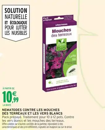 Intermarché Nematodes contre les mouches des terreaux et les vers blancs offre