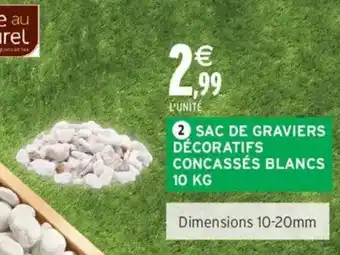 Intermarché Sac de graviers décoratifs concassés blancs offre