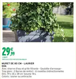 Intermarché Muret de 80 cm - laurier eda offre