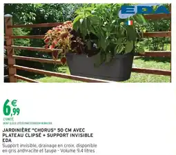 Intermarché Jardinière chorus avec plateau clipsé + support invisible eda offre