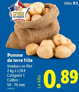 Lidl Pomme de terre frite offre