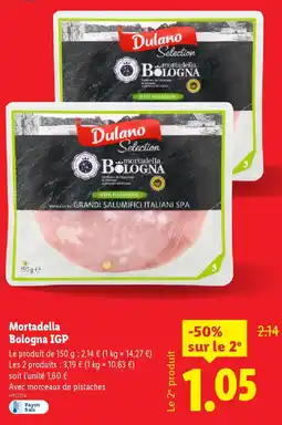 Lidl DULANO Mortadella Bologna IGP offre