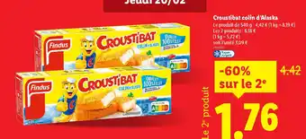 Lidl Croustibat colin d'Alaska offre