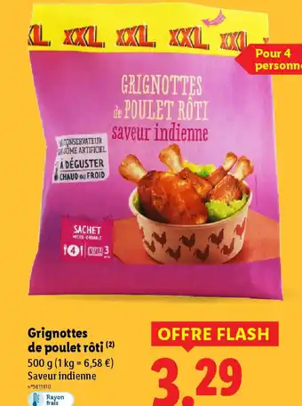 Lidl Grignottes de poulet rôti offre