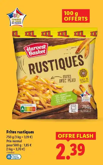 Lidl HARVEST BASKET Frites rustiques offre