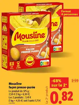 Lidl MOUSLINE façon presse-purée offre