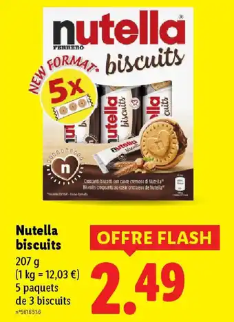 Lidl NUTELLA biscuits offre