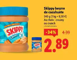 Lidl SKIPPY beurre de cacahuète offre