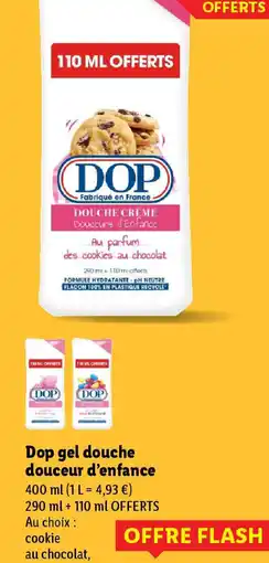 Lidl DOP gel douche douceur d'enfance offre