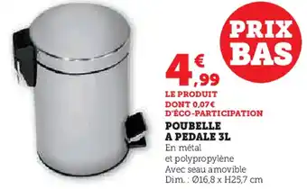 Super U Poubelle a pedale offre