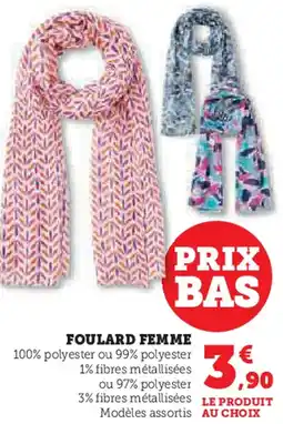 Super U Foulard femme offre