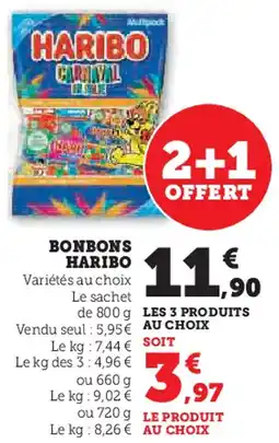 Super U Bonbons haribo offre