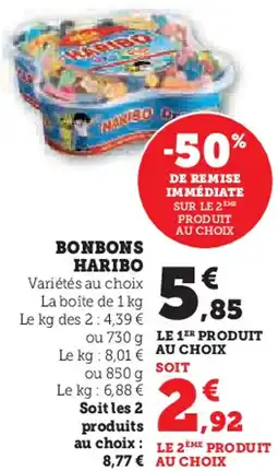 Super U Bonbons haribo offre