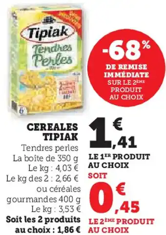 Super U Cereales tipiak offre