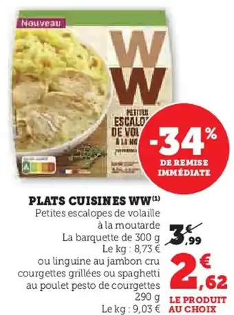 Super U Plats cuisines ww offre