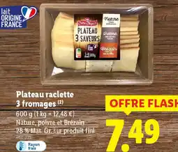 Lidl Plateau raclette 3 fromages offre