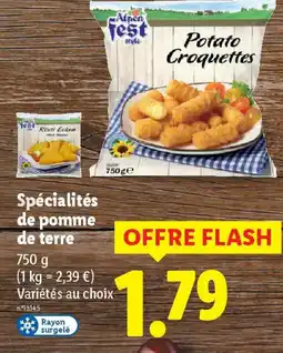 Lidl Spécialités de pomme de terre offre