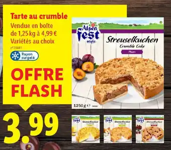 Lidl Tarte au crumble offre