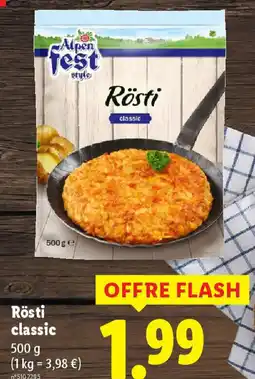 Lidl Rösti classic offre