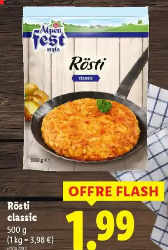 Lidl Rösti classic offre