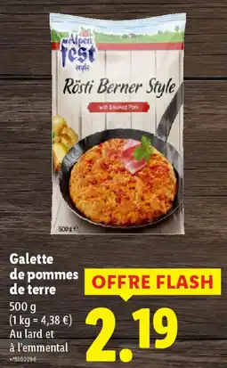 Lidl Galette de pommes de terre offre