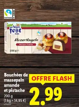 Lidl Bouchées de massepain amande et pistache offre