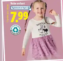 Lidl Robe enfant offre