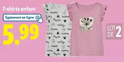 Lidl T-shirts enfant offre