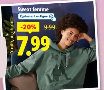 Lidl Sweat femme offre