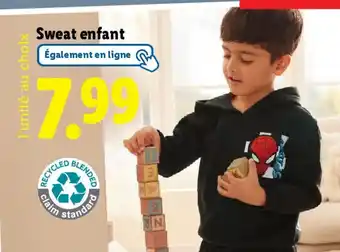 Lidl Sweat enfant offre