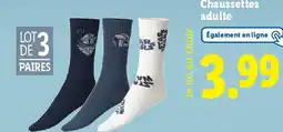 Lidl Chaussettes adulte offre