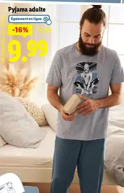 Lidl Pyjama adulte offre